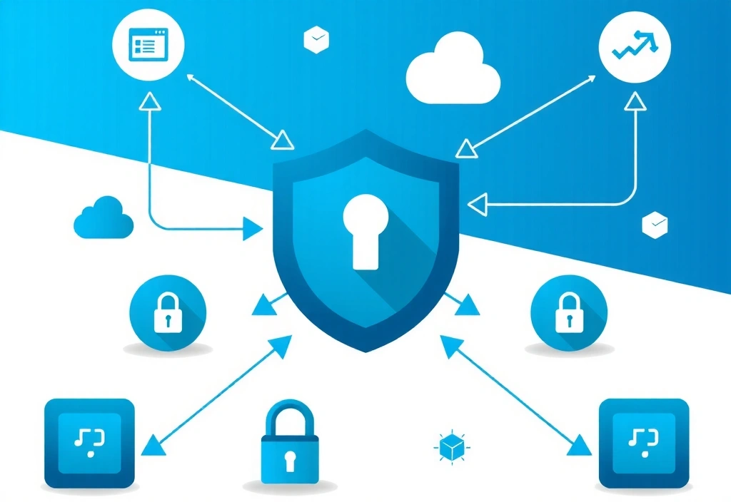 Data protection and security illustration